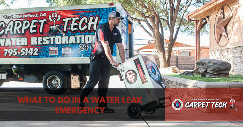 What To Do In A Water Leak Emergency Carpet Tech