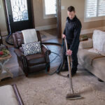 Technician Cleaning Floor