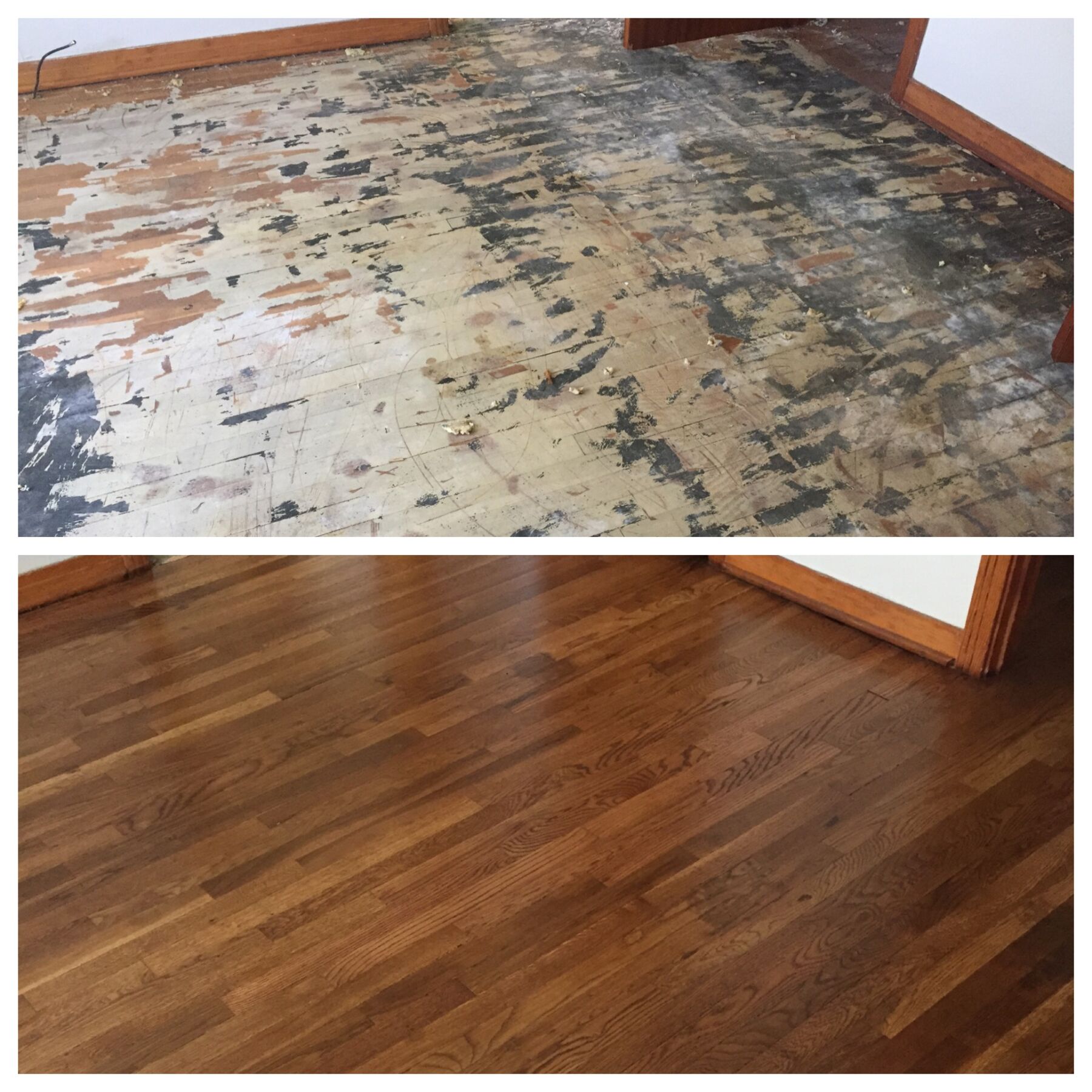 Wood floor restoration