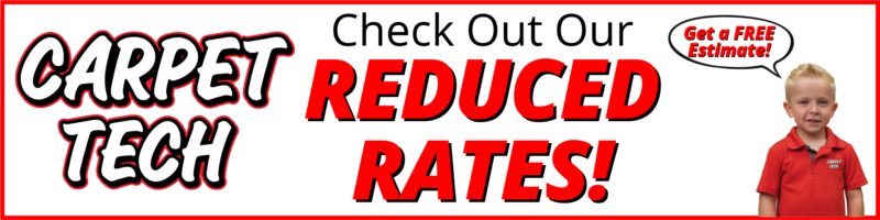 Check our our reduced rates for carpet cleaning