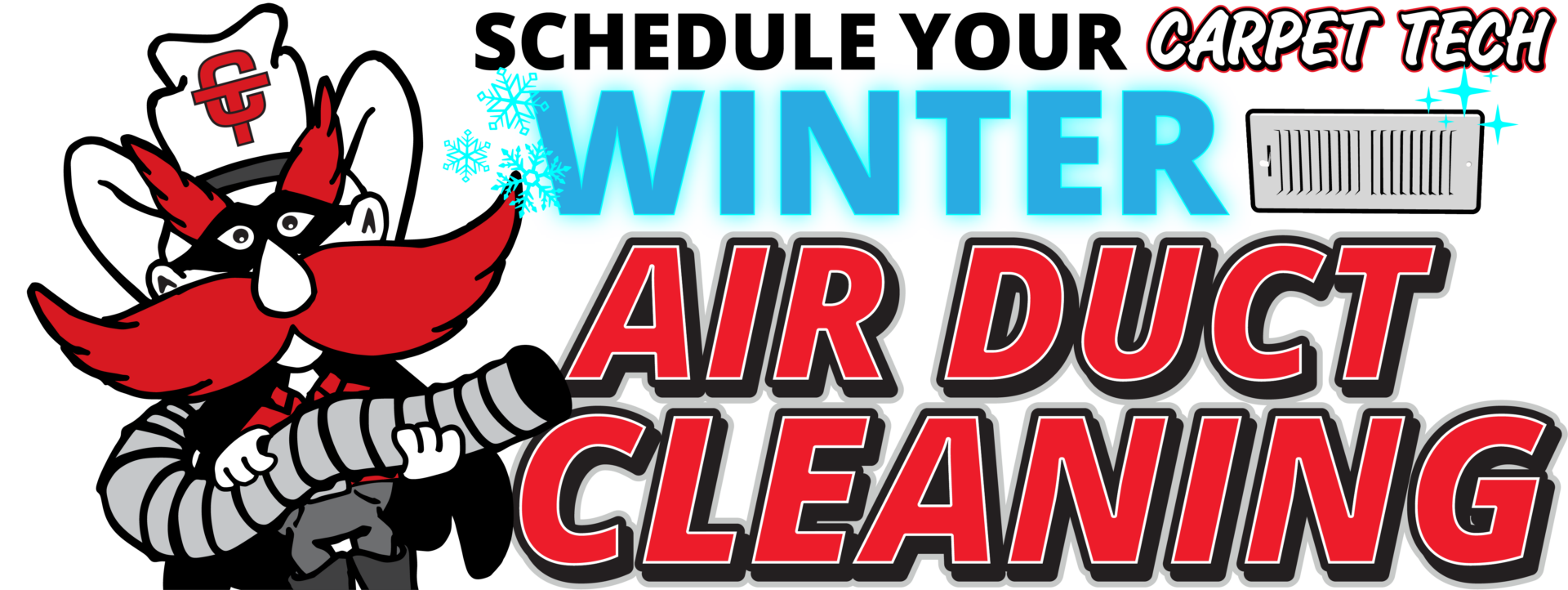 Winter air duct cleaning header image