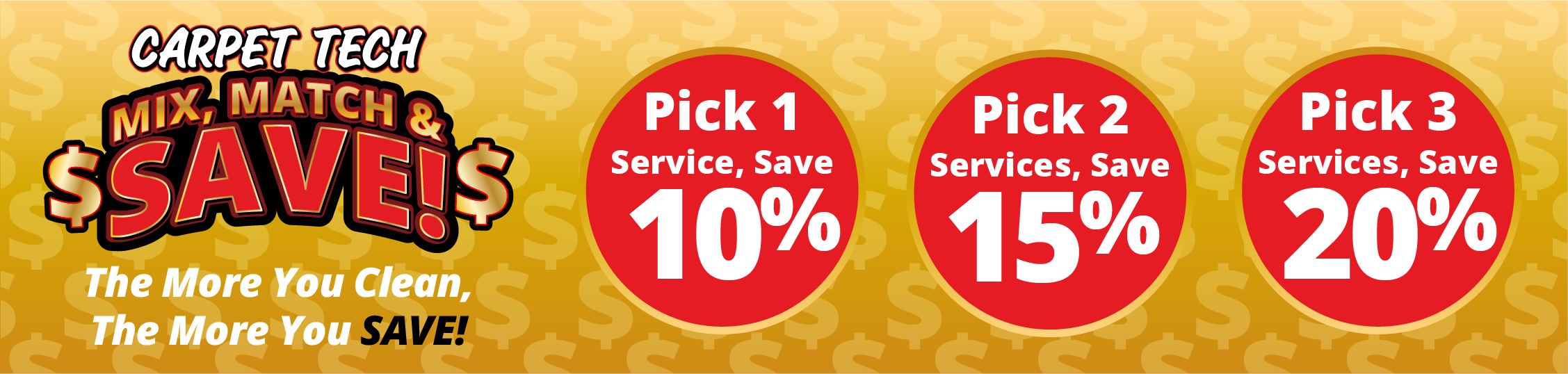 Mix, Match & Save - The more you clean, the more you save!