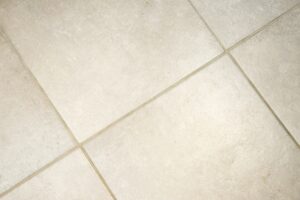 Top view of dirty old tile grouts