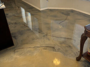 Stained concrete
